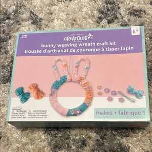 Creatology Bunny Weaving Wreath Craft Kit - Pink, Teal, Peach
